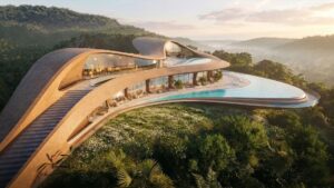 Nota sulla visualizzazione: Progetto architettonico e rendering 3D di base realizzati da SASI Studio. La post-produzione assistita dall’intelligenza artificiale è stata utilizzata per migliorare il fotorealismo e la resa visiva. L’IA non è stata utilizzata per generare o modificare il progetto architettonico originale.