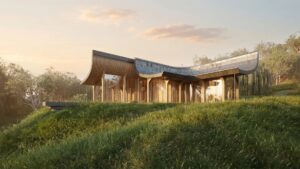 Nota sulla visualizzazione: Progetto architettonico e rendering 3D di base realizzati da SASI Studio. La post-produzione assistita dall’intelligenza artificiale è stata utilizzata per migliorare il fotorealismo e la resa visiva. L’IA non è stata utilizzata per generare o modificare il progetto architettonico originale.
